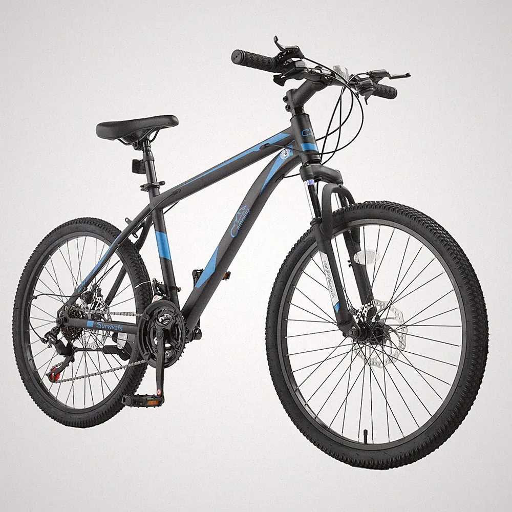 24 Inch Mountain Bike, 7/21-Speed Adult Bicycle for Audlt Adjustable Seat