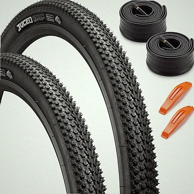 26/24X1.95 Bike Tire and Tube Set Replacement Folding Bicycle Tires Wear-Resista