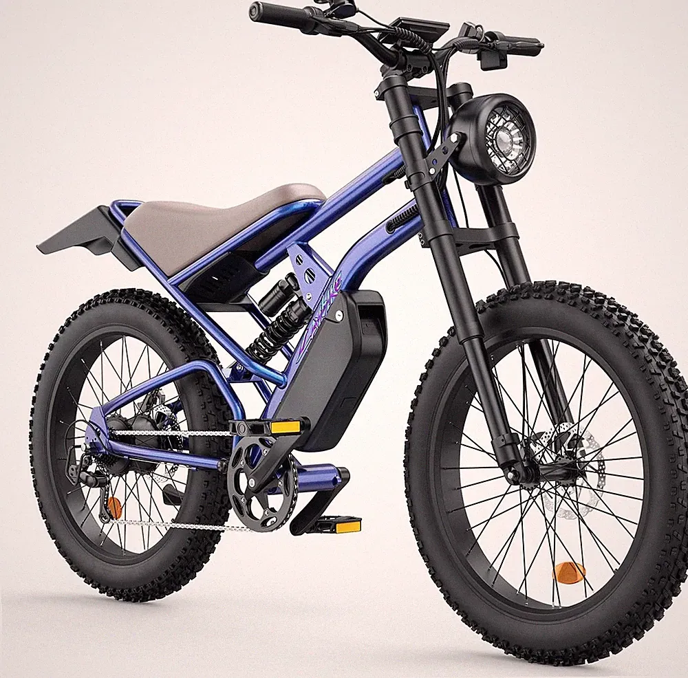 35 MPH Adult Electric Bike 3000W E bike Motorcycle 24" Fat Tire Mountain Bicycle