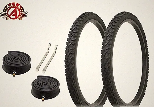 ALTA PERFORMANCE Bicycle 24" x 1.95" Black TIRE MOUNTAIN Rough TREAD 6pc 85PSI!