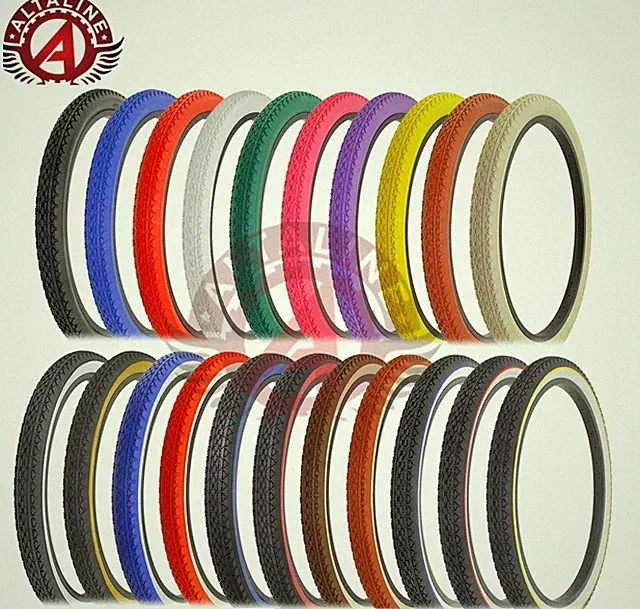 ALTALINE Bicycle Tire 24 x 2.125 Classic Beach Cruiser Street Replacement Tire.