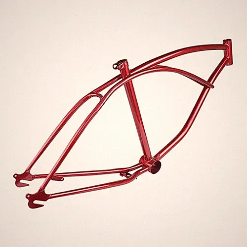 OG Red Bike Frame for 24" Bicycles Lowrider Beach Cruiser Steel