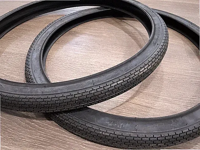 Pair of 24X1-3/4 SCHWINN S7 Black Bicycle Cruiser Tires 24" x 1-3/4
