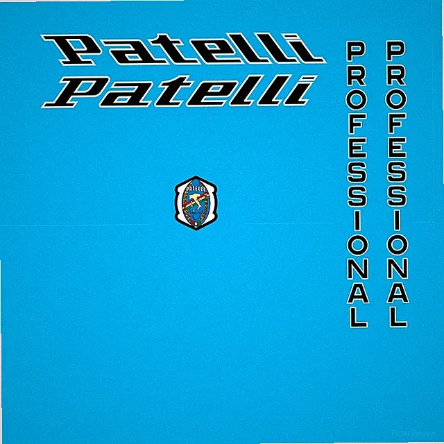 Patelli Professional Bicycle Decals, Stickers, Black n.854