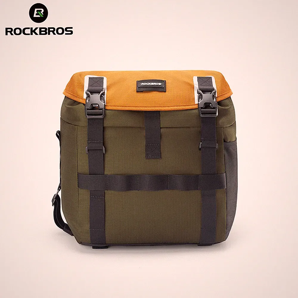 ROCKBROS Bike Handlebar Bag Waterproof 24L Bicycle Front Bag with Shoulder Strap