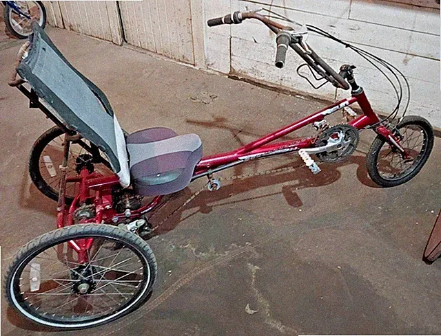Sun Recumbent Tricycle Bike Adjustable Size Trike Ergonomic Disc Canti Red Cafe~