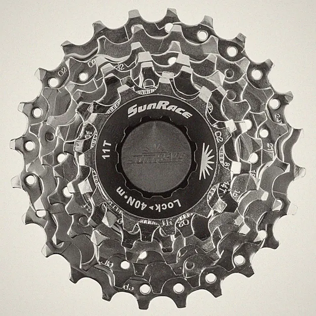 Sunrace Bicycle CS-R63 7-Speed Cassette 11-24 Nickel 7sp